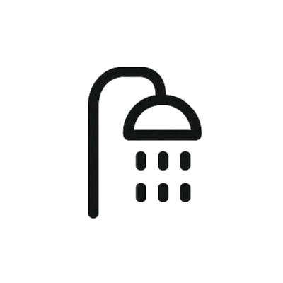 Nowoczesna łazienka w domku na wynajem